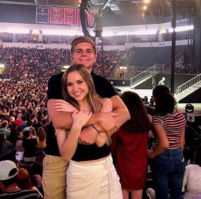 Connor Payton enjoying with his girlfriend Audrey Carrington at Khalid's concert